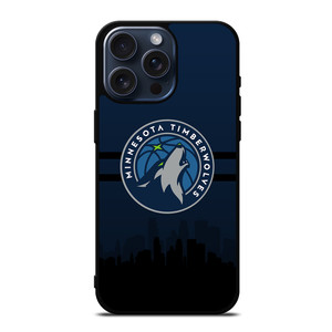MINNESOTA TIMBERWOLVES NBA SKYLINE iPhone 15 Pro Max Case Cover