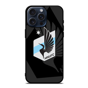MINNESOTA UNITED FC MLS BLACK iPhone 15 Pro Max Case Cover MINNESOTA UNITED FC MLS BLACK iPhone 15 Pro Max Case Cover