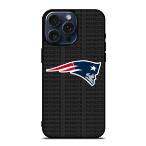 NEW ENGLAND PATRIOTS FOOTBALL TEXT iPhone 15 Pro Max Case Cover