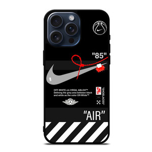 NIKE AIR JORDAN OFF WHITE STRIPES iPhone 15 Pro Max Case Cover NIKE AIR JORDAN OFF WHITE STRIPES iPhone 15 Pro Max Case Cover