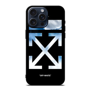 OFF WHITE SKY BLUE iPhone 15 Pro Max Case Cover OFF WHITE SKY BLUE iPhone 15 Pro Max Case Cover