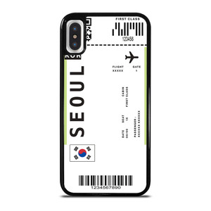 FLIGHT TICKETS SEOUL SOUTH KOREA iPhone X / XS Case Cover