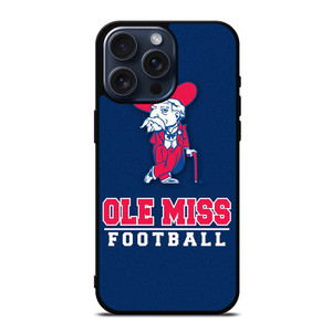 OLE MISS FOOTBALL LOGO iPhone 15 Pro Max Case Cover