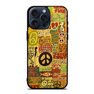 PEACE TAPESTRY PATTERN iPhone 15 Pro Max Case Cover