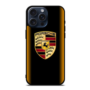 PORSCHE CAR GOLD iPhone 15 Pro Max Case Cover