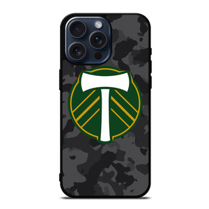 PORTLAND TIMBERS MLS BLACK CAMO iPhone 15 Pro Max Case Cover