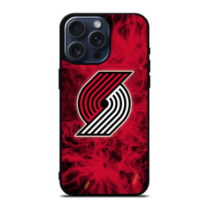 PORTLAND TRAIL BLAZERS BASKETBALL NBA FIRE iPhone 15 Pro Max Case Cover