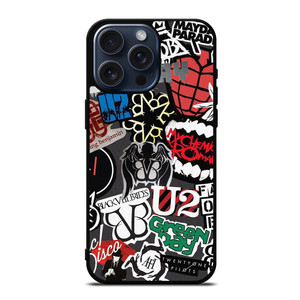 PUNK ROCK BAND COLLAGE iPhone 15 Pro Max Case Cover PUNK ROCK BAND COLLAGE iPhone 15 Pro Max Case Cover
