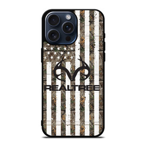 REALTREE AMERICAN FLAG LOGO iPhone 15 Pro Max Case Cover REALTREE AMERICAN FLAG LOGO iPhone 15 Pro Max Case Cover