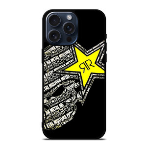 ROCKSTAR ENERGY DRINK SKULL iPhone 15 Pro Max Case Cover
