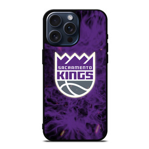 SACRAMENTO KINGS BASKETBALL NBA FIRE iPhone 15 Pro Max Case Cover