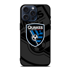 SAN JOSE EARTHQUAKES MLS BLACK iPhone 15 Pro Max Case Cover