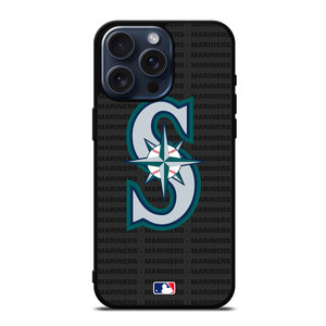 SEATTLE MARINERS BASEBALL BLACK iPhone 15 Pro Max Case Cover