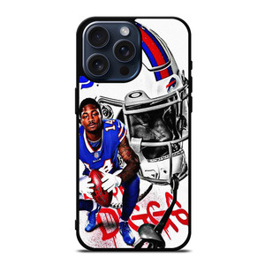 STEFON DIGGS BUFFALO BILLS ART iPhone 15 Pro Max Case Cover