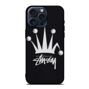 STUSSY FUZZY REGAL CROWN iPhone 15 Pro Max Case Cover