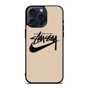 STUSSY NIKE BROWN iPhone 15 Pro Max Case Cover