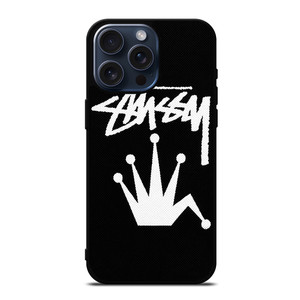 STUSSY PARIS BENT CROWN iPhone 15 Pro Max Case Cover