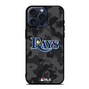TAMPA BAY RAYS BASEBALL BLACK CAMO iPhone 15 Pro Max Case Cover