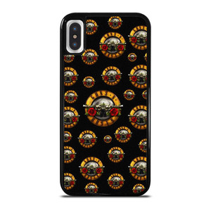GUNS N ROSES ROCK BAND PATTERN iPhone X / XS Case Cover