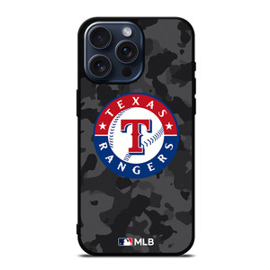 TEXAS RANGERS BASEBALL BLACK CAMO iPhone 15 Pro Max Case Cover