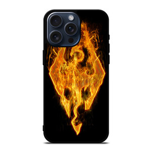 THE ELDER SCROLLS SKYRIM FIRE SIGN iPhone 15 Pro Max Case Cover
