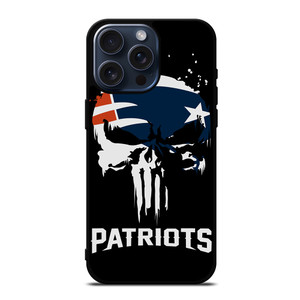 THE PUNISHER X NEW ENGLAND PATRIOTS NFL FOOTBALL iPhone 15 Pro Max Case Cover