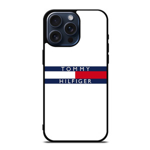 TOMMY HILFIGER WHITE iPhone 15 Pro Max Case Cover