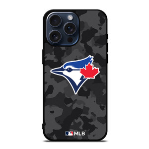 TORONTO BLUE JAYS BASEBALL BLACK CAMO iPhone 15 Pro Max Case Cover TORONTO BLUE JAYS BASEBALL BLACK CAMO iPhone 15 Pro Max Case Cover