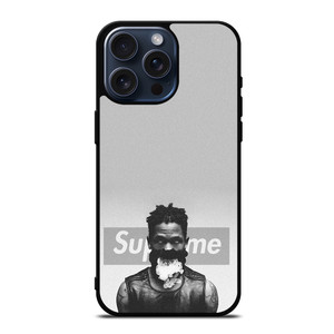 TRAVIS SCOTT SUPREME BLACK WHITE iPhone 15 Pro Max Case Cover