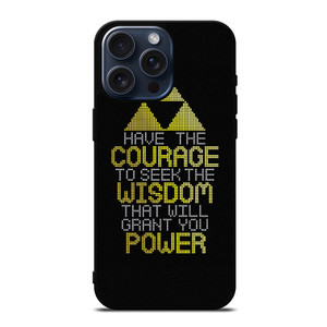 TRIFORCE ZELDA QUOTES iPhone 15 Pro Max Case Cover