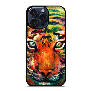 TRIPPY TIGER ART iPhone 15 Pro Max Case Cover
