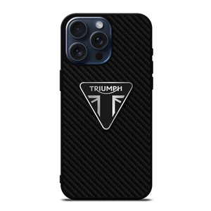 TRIUMPH MOTORCYCLES CARBON FIBER iPhone 15 Pro Max Case Cover TRIUMPH MOTORCYCLES CARBON FIBER iPhone 15 Pro Max Case Cover
