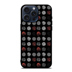 TWENTY ONE PILOTS BLURRYFACE PATTERN iPhone 15 Pro Max Case Cover