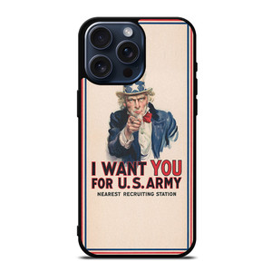 UNCLE SAM UNITED STATES ARMY iPhone 15 Pro Max Case Cover