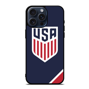 UNITED STATES SOCCER USMNT NAVY iPhone 15 Pro Max Case Cover