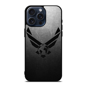 USAF UNITED STATES AIR FORCES LOGO METAL iPhone 15 Pro Max Case Cover