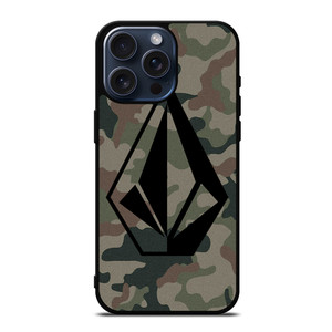 VOLCOM LOGO CAMO iPhone 15 Pro Max Case Cover