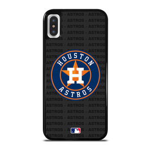 HOUSTON ASTROS BASEBALL BLACK iPhone X / XS Case Cover