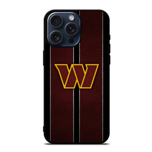 WASHINGTON COMMANDERS NFL METAL STRIPE iPhone 15 Pro Max Case Cover WASHINGTON COMMANDERS NFL METAL STRIPE iPhone 15 Pro Max Case Cover