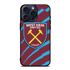 WEST HAM UNITED FOOTBALL iPhone 15 Pro Max Case Cover WEST HAM UNITED FOOTBALL iPhone 15 Pro Max Case Cover