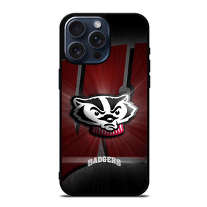 WISCONSIN BADGERS FOOTBALL LOGO iPhone 15 Pro Max Case Cover WISCONSIN BADGERS FOOTBALL LOGO iPhone 15 Pro Max Case Cover
