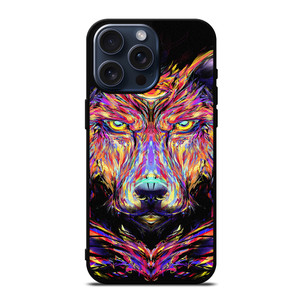 WOLF TRIPPY ART iPhone 15 Pro Max Case Cover WOLF TRIPPY ART iPhone 15 Pro Max Case Cover