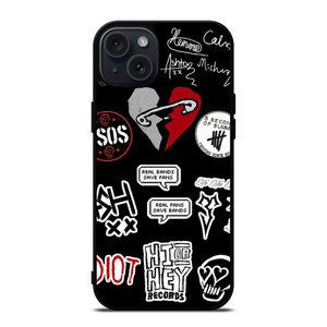 5 SECONDS OF SUMMER BAND COLLAGE iPhone 15 Plus Case Cover
