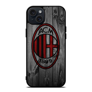 AC MILAN FOOTBALL WOODEN LOGO iPhone 15 Plus Case Cover AC MILAN FOOTBALL WOODEN LOGO iPhone 15 Plus Case Cover