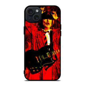 ACDC ANGUS YOUNG ROCK BAND iPhone 15 Plus Case Cover