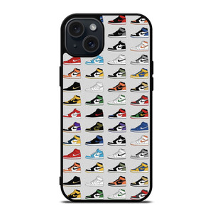 AIR JORDAN SHOES COLLAGE iPhone 15 Plus Case Cover AIR JORDAN SHOES COLLAGE iPhone 15 Plus Case Cover
