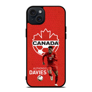 ALPHONSO DAVIES CANADA MENS SOCCER NATIONAL TEAM iPhone 15 Plus Case Cover ALPHONSO DAVIES CANADA MENS SOCCER NATIONAL TEAM iPhone 15 Plus Case Cover