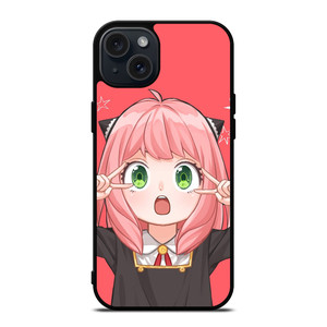 ANYA SPY X FAMILY PINK iPhone 15 Plus Case Cover