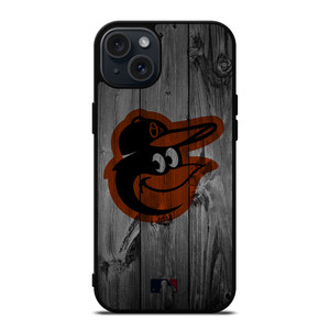 BALTIMORE ORIOLES BASEBALL MLB WOOD LOGO iPhone 15 Plus Case Cover