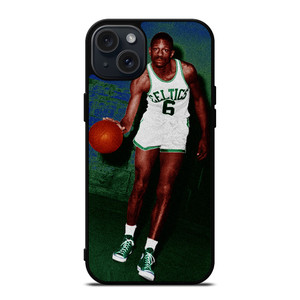 BILL RUSSEL BOSTON CELTIC iPhone 15 Plus Case Cover BILL RUSSEL BOSTON CELTIC iPhone 15 Plus Case Cover